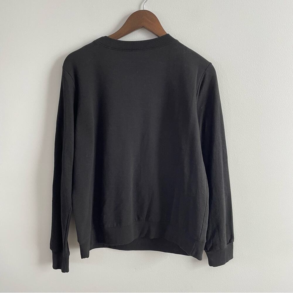 The Rolling Stones | Womens Black & Red Lip Logo With Hearts Sweatshirt Pullover - Picture 4 of 5